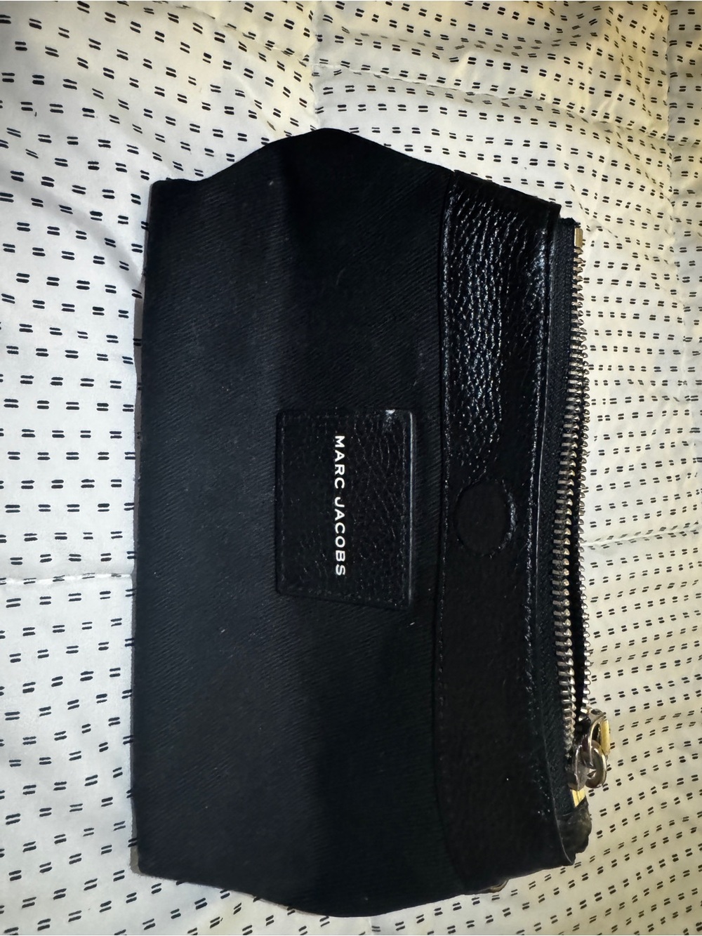 Marc Jacobs Mini Zebra-Print The Sack Bag in Black & Cream - Picture 3 of 5